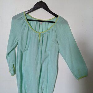 J. Crew Women's Lime Green Baby Doll Blouse Size Small